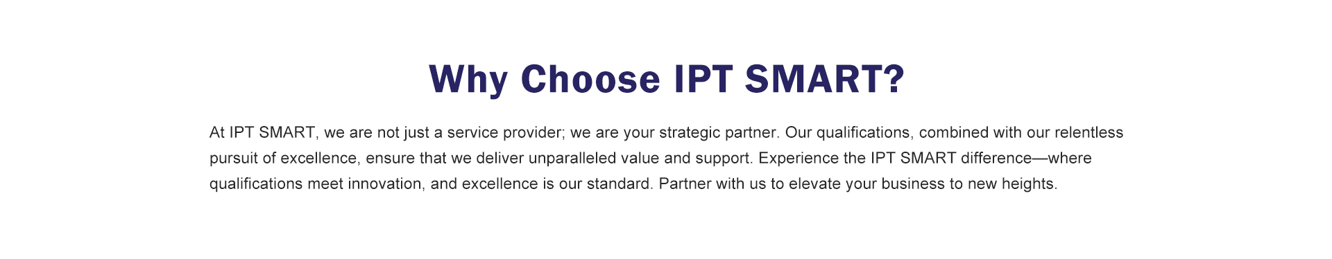 IPT Qualification-IPT SMART
